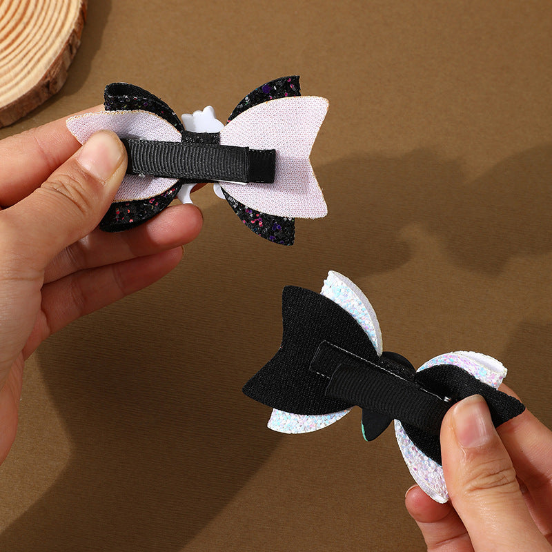 Wholesale Halloween Party Festive Atmosphere Dress Up Bow Props Hairpin